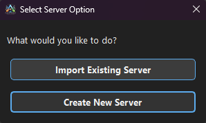 Server Creation Options