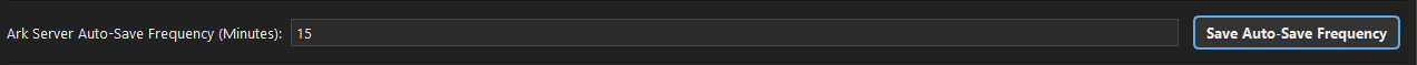 ARK Auto-Save Frequency Setting