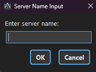 Server Name Input